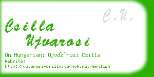 csilla ujvarosi business card